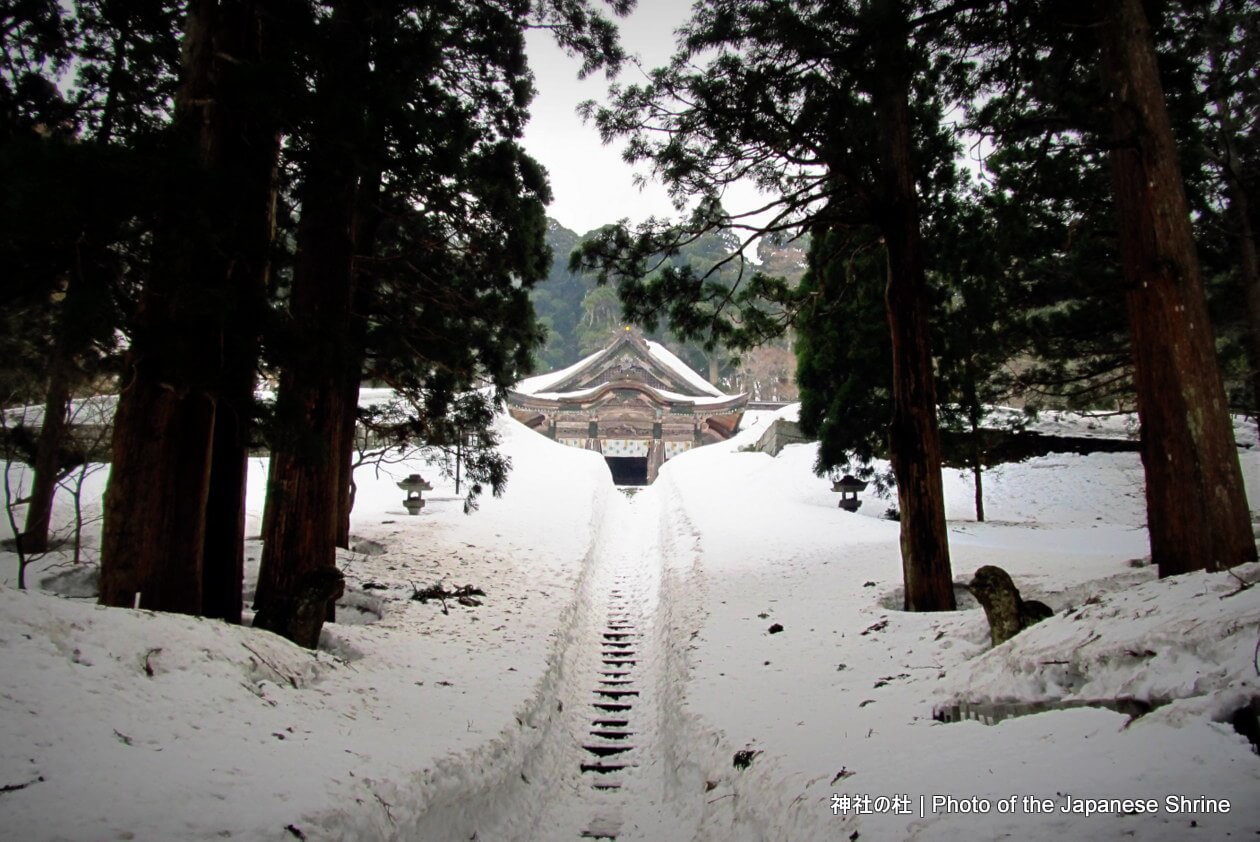 大山の雪